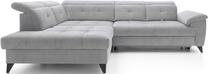 Kampinė sofa Inferne Aura 04, pilka sp., kairinė, 297 x 210 cm x 107 cm