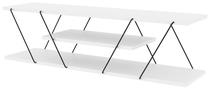 ТВ стол Kalune Design Canaz, белый цв./черный цв., 120 см x 60 см x 33 см