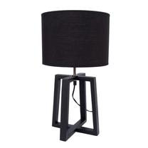 Galda stāvlampas Home4you Wooden DH07190, E14, 40W, tumši pelēka krās./tumši pelēka krās.