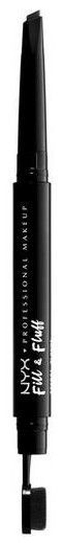 Uzacu zīmulis NYX Professional Makeup Fill & Fluff, 15 g, melna krās. black