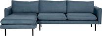 Kampinė sofa Beliani Vinterbro, mėlyna sp., kairinė, 279 x 162 cm x 86 cm