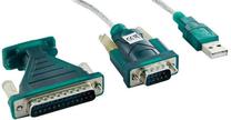 Adapteris 4World DB9M/DB25M USB, 1.2 m