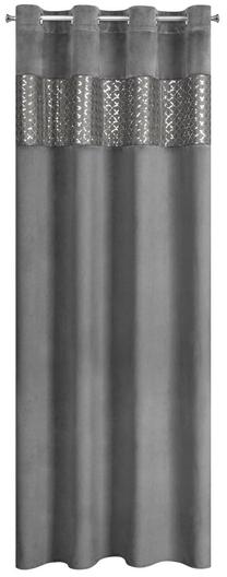 Naktinė užuolaida ZKZQ-01, grafito sp., 140 cm x 250 cm