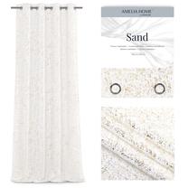 Дневной занавес AmeliaHome Sand, белый цв., 140 см x 270 см