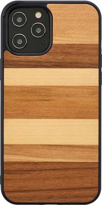 Чехол для телефона Man&Wood Case for iPhone 12/12 Pro Sabbia, черный цв., Apple