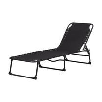 Lauko gultas, juoda sp., 190 cm x 61 cm x 31 cm
