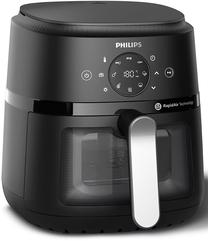 Karšto oro gruzdintuvė Philips 2000 serija NA221/00, sidabro sp./juoda sp., 1500 W, 4.2 l