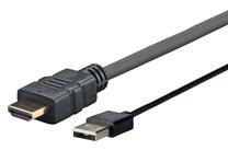 Кабель Vivolink Pro PROHDMIUSB1 HDMI, USB, 1 м, черный цв.