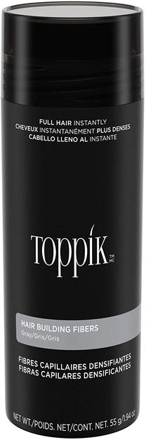 Пудра для волос Toppik Hair Building Fibers Grey, 55 мл