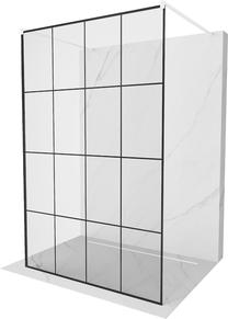 Dušas siena Mexen Kioto Walk-In, 130 cm x 200 cm, balta krās./melna krās./rūdītais