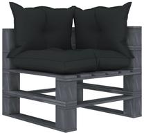 Lauko sofa VLX 3052517, juoda sp., 70 cm x 67.5 cm x 60.8 cm