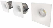Šviestuvas, rinkinys lubų ir sienų CristalRecord 00-823-03-000, 4000°K, LED, balta sp., 3 W
