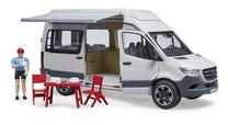 Žaislinis autobusas Bruder MB Sprinter Camper With Driver 02672, 1:16, balta sp.