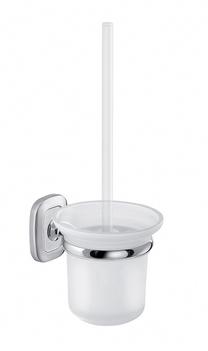 Щетка для унитаза Gedy Everest EV33/0313, белый цв./хромовый цв., 13.9 см x 33.5 см x 11.7 см