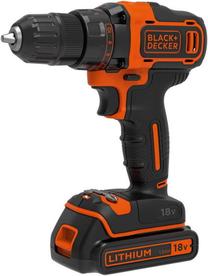 Gręžtuvas su akumuliatoriumi Black & Decker, 18 V, 1.5 Ah