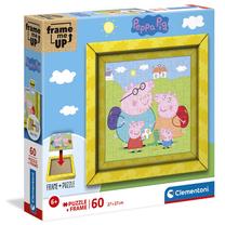 Dėlionė Clementoni Frame Me Peppa Pig 38809, 27 cm x 27 cm, 60 vnt., įvairių spalvų