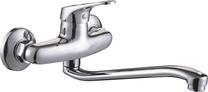 Кухонный смеситель Thema Lux Wanda L-1106, хромовый цв.