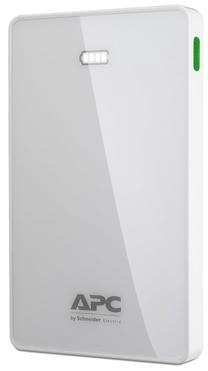 Nešiojamas įkroviklis (Power bank) APC, 10000 mAh, balta sp.