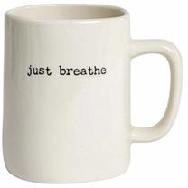 Puodelis Homla Manza Just Breathe, balta sp., 0.55 l