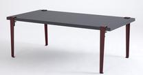 Kavos staliukas Kalune Design Fonissa, antracito sp./bordo sp., 60 cm x 120 cm x 45 cm
