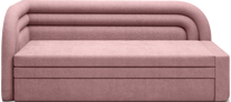 Sofa-lova Fabillo Touch 24, rožinė sp., kairinė, 223 x 86 cm x 80 cm