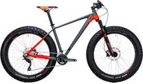 Velosipēds fatbike Cube, 26 ", 19" rāmis, sarkana krās./pelēka krās.