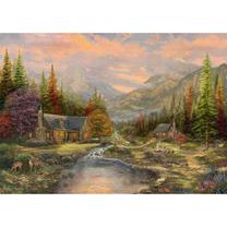 Dėlionė Schmidt Thomas Kinkade Studios: Mountain Scenery With Stream, 1000 vnt.