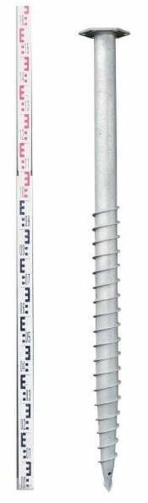 Sraigtinis polis Baumera 241430, 140 cm, sidabro sp.
