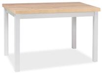 Stalas Scandinavian Adam, ąžuolo sp./balta sp., 120 cm x 68 cm x 75 cm