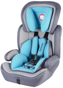 Bērnu autokrēsls Lionelo Noa Plus, zila krās./pelēka krās., 9 - 36 kg