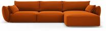 Kampinė sofa Cosmopolitan Design Matera, terracotta sp., dešininė, 171 x 308 cm x 85 cm