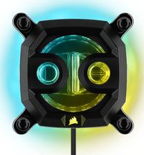 Vandens blokas Corsair Hydro X Series XC9 RGB, juoda sp.