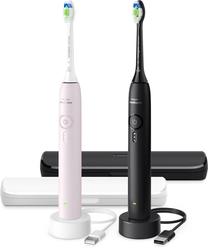 Elektriskā zobu birste Philips Sonicare 3100 HX4072/42, melna krās./rozā krās.
