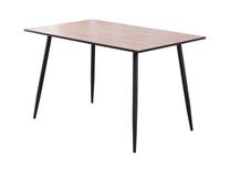Valgomojo stalas Tom, ruda sp./juoda sp., 120 cm x 80 cm x 76 cm
