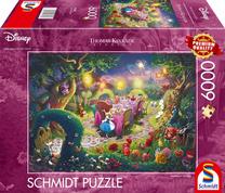 Dėlionė Schmidt Alice In Wonderland Mad Hatters Tea Party, 107 cm x 157.4 cm, 6000 vnt., įvairių spalvų