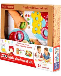 Komplekts lomu spēlei, virtuves šefpavārs Skip Hop Zoo Little Chef Meal Kit, daudzkrāsaina