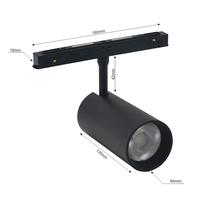 Valgusti siinide jaoks Modoled Magnetic MLP1044M, LED, 3000 - 6000 °K, 1 x 20 W, must v. / must v.