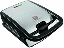 Sumuštinių keptuvė Tefal Snack Collection SW852D12, juoda sp./nerūdijančiojo plieno sp., 700 W Prekė su pažeista pakuote.