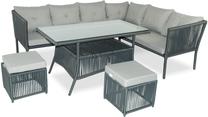 Lauko baldų komplektas Floriane Garden Shangai 6, pilka sp., 1-9 vietų