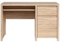 Rakstāmgalds ar skapi Kaspian BIU1D1S/120, 120 cm x 65 cm, 77 cm, ozola krās.