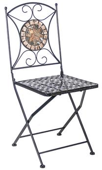 Lauko kėdė Home4you Mosaic, juoda