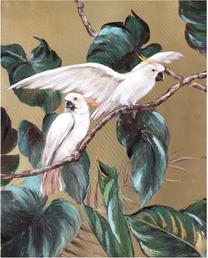 Pilt Home4you Silver Parrot, 80 cm x 100 cm
