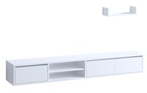 Svetainės baldų komplektas Kalune Design Alcor, vidaus, balta sp.