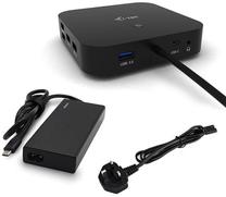 Dokstacija i-Tec USB-C Dual, melna krās.