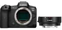 Sisteminis fotoaparatas Canon EOS R5 Body + Mount Adapter EF-EOS R, juoda sp.