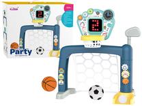 Žaislinis krepšinio rinkinys Lean Toys 3in1, įvairių spalvų
