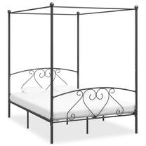 Lova dvigulė VLX Metal 284444, 160 x 200 cm, pilka sp., be čiužinio, su grotelėmis