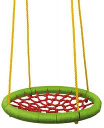 Ligzdas šūpoles bērniem WOODY Round Swing Big, 83 cm, daudzkrāsaina