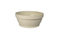 Puķu pods POT CLASSIC BOWL+SAUCER D20 H9CM IVORY, plastmasa, Ø 20 cm, bēša krās.