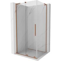 Dušo kabina Mexen Velar L 871-090-085-03-65, stačiakampė, be padėklo, 90 cm x 85 cm x 200 cm, vario sp./skaidrus